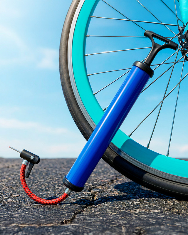 Velo pumpis Top Race, 2 uzgaļi, dažādi veidi