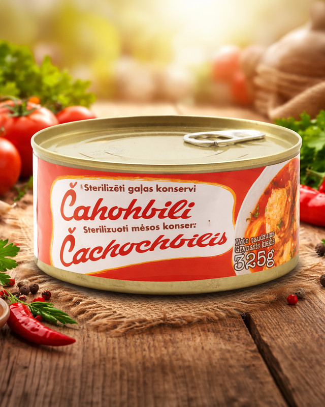 Gaļas konservi Čahohbili, 325 g