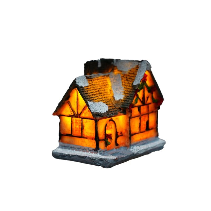 Mājiņa ar Led gaismu, 9x6x4 cm