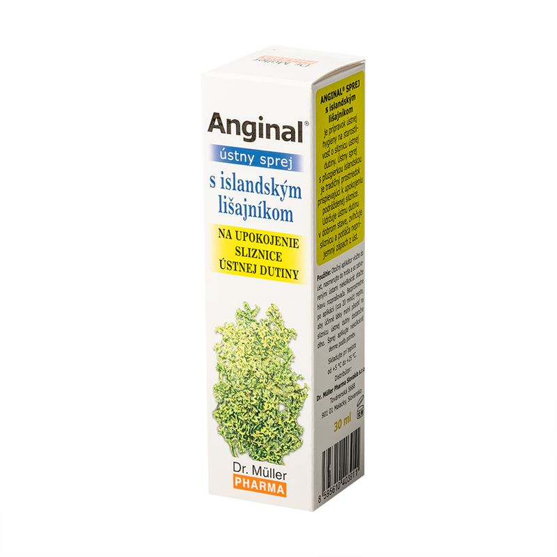 Sprejs kaklam Anginal, 30 ml