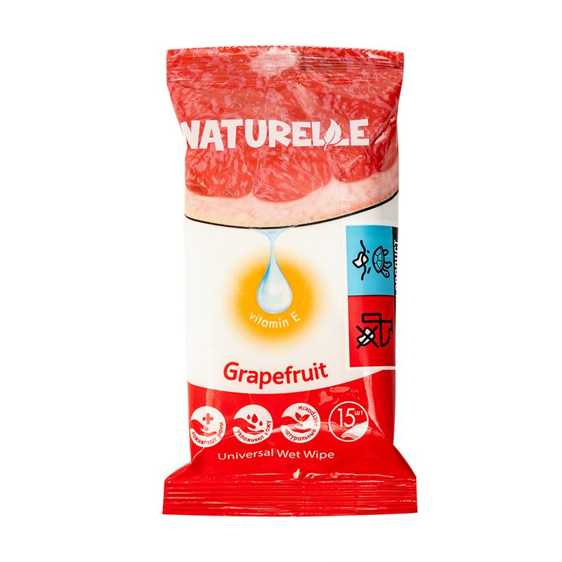 Mitrās salvetes, NATURELLE, 15 gb