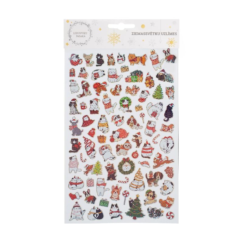 Ziemassvētku uzlīmes, 35х19,5 cm