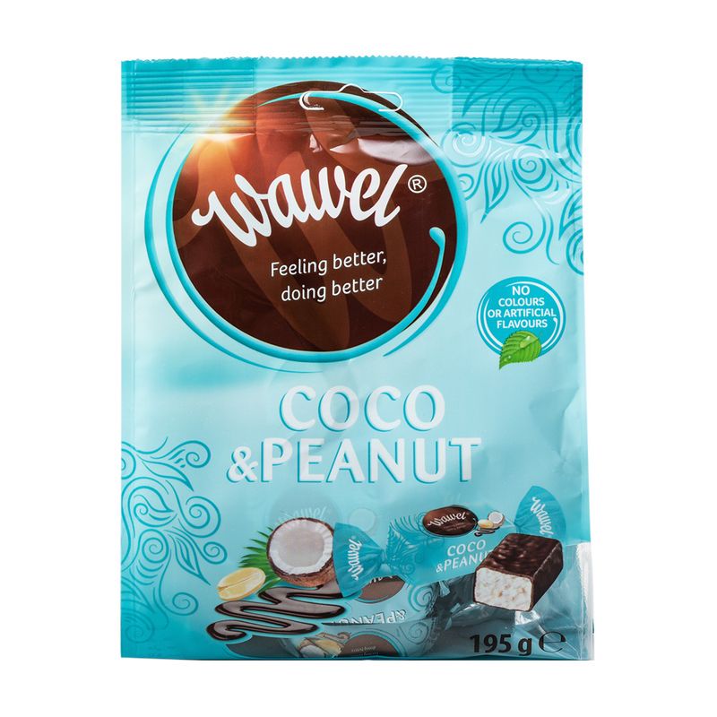 Wawel kokosu un zemesriekstu konf. ,195 g