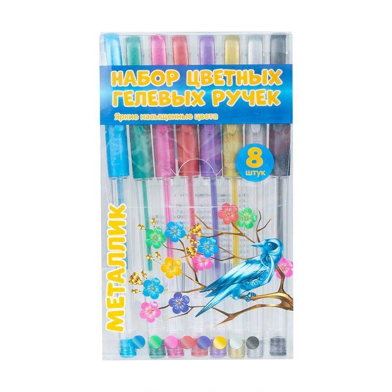 Gēla pildspalvu komplekts, Kid's Fantasy, 8 gab., dažādi veidi
