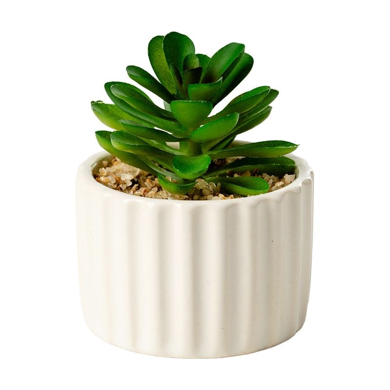 Mākslīgais augs keramikas podā, 6.2x6.2 cm