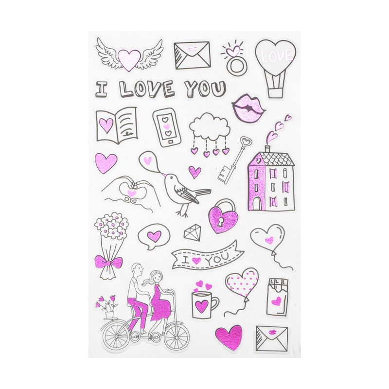 Uzlīmju komplekts Mīlu, dažādi veidi