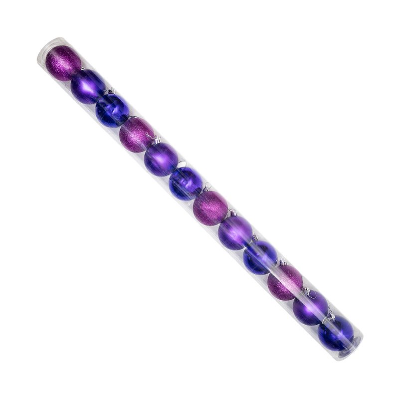 Ziemassvētku bumbas, 12 gab., 6cm
