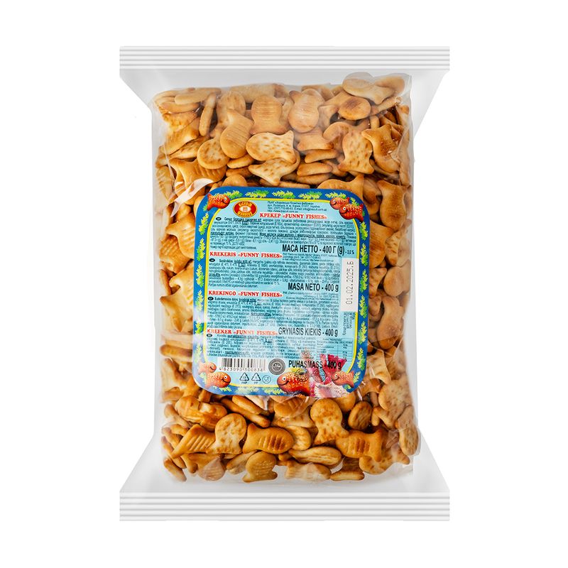 Krekeri FUNNY FISHES sāļie, 400 g