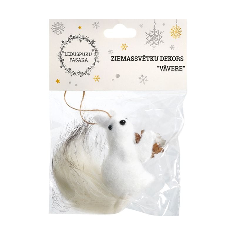 Piekaramais dekors Vāverīte, 10х4х7 cm