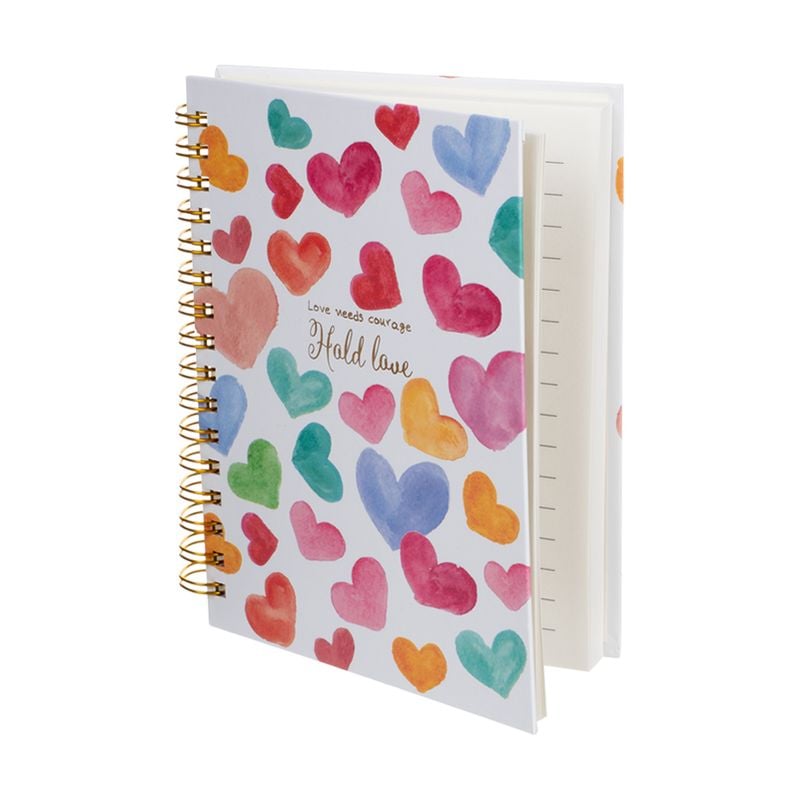 Piezīmju klade ar spirāli, 80 lapas, dažādi veidi