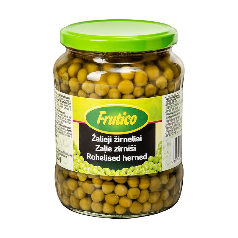 Zalie zirņiši FRUTICO, 680 g