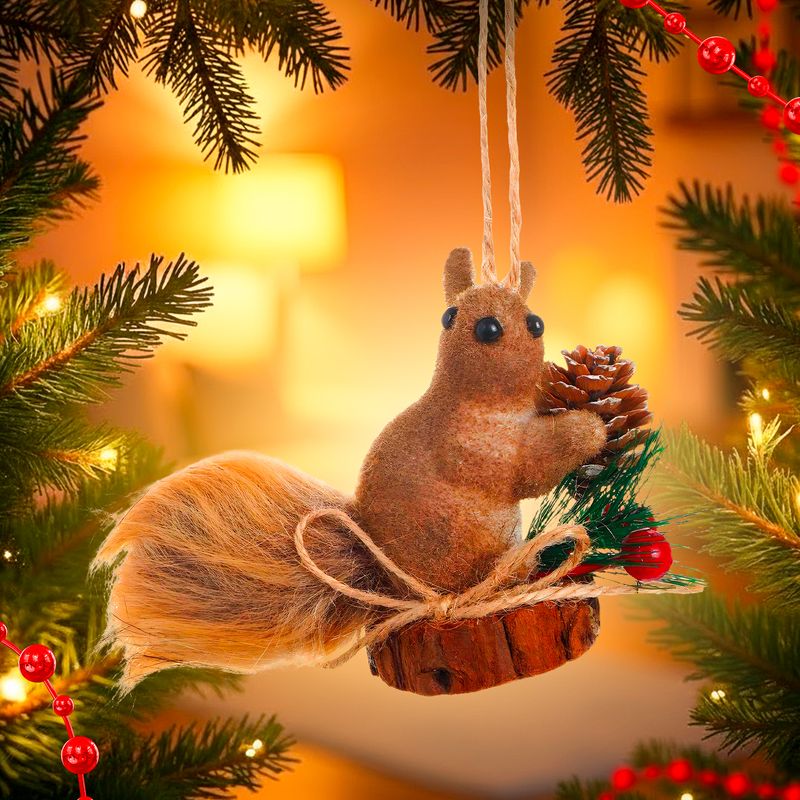 Piekaramais dekors Vāverīte, 10х4х7 cm