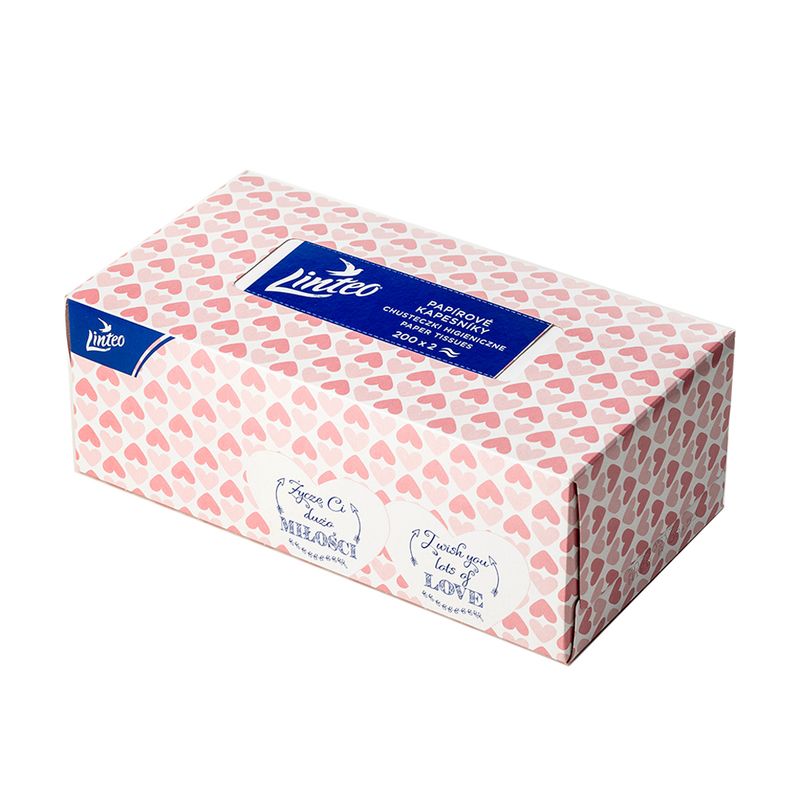 Linteo papīra kabatlakatiņi, 2 slāņi, 200 gab.