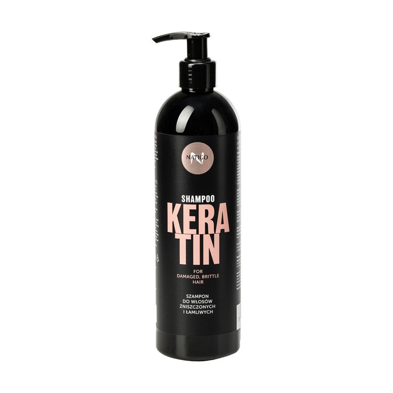 Šampūns ar keratīnu bojātiem matiem Natigo, 500 ml