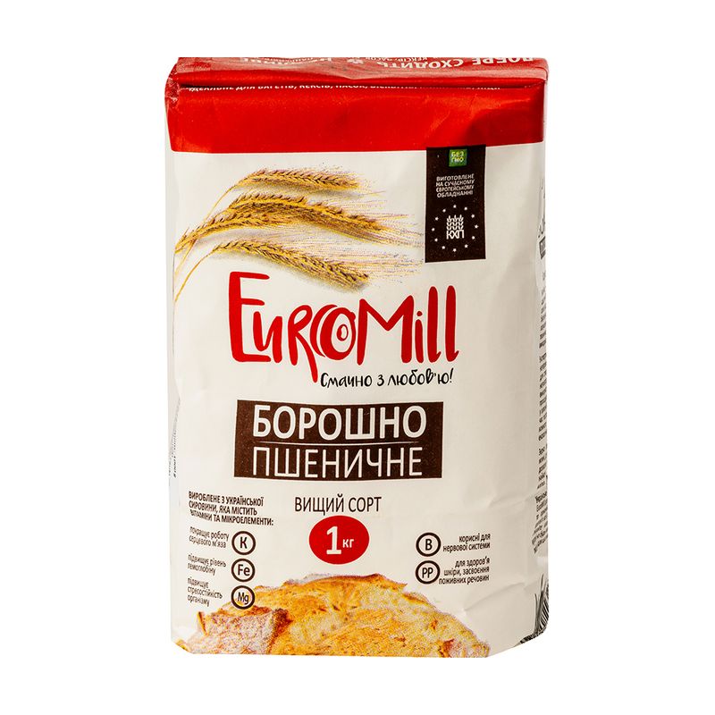Kviešu milti Euro Mill, 1 kg