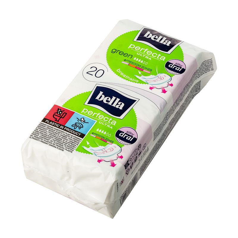 Higiēniskās paketes Bella, Perfecta Green, 20 gab.