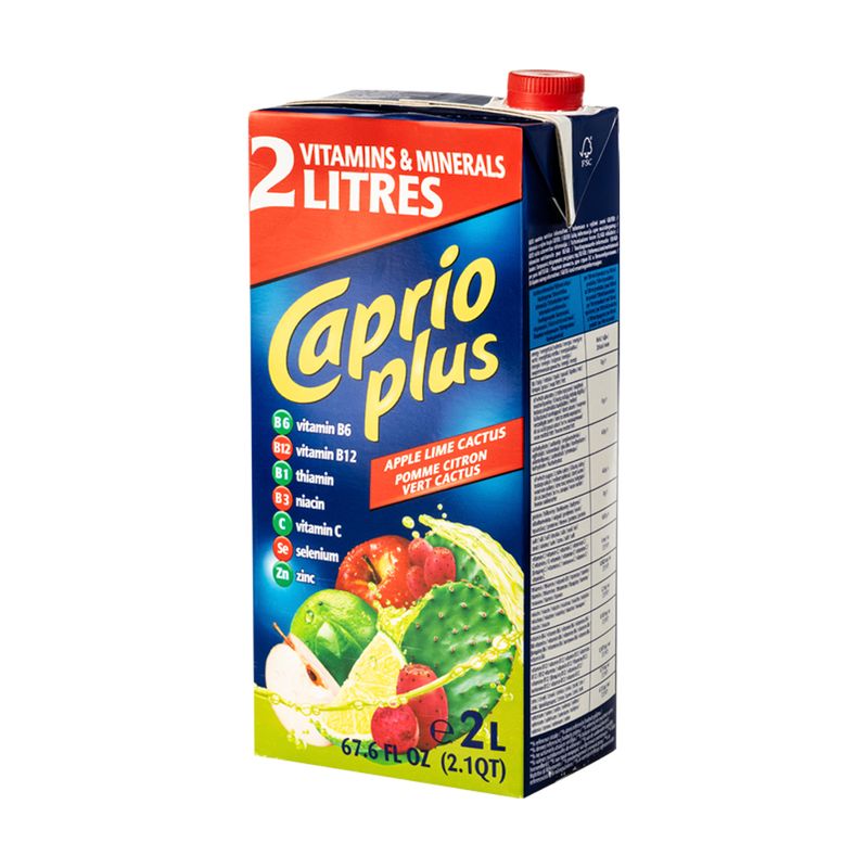 CAPRIO PLUS sulas dzēriens ābols-līči, 2 l