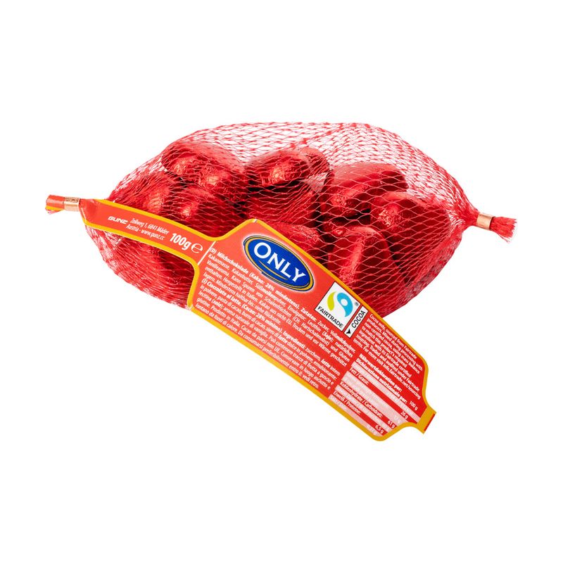 Piena šokolādes sirsniņas, 100 g