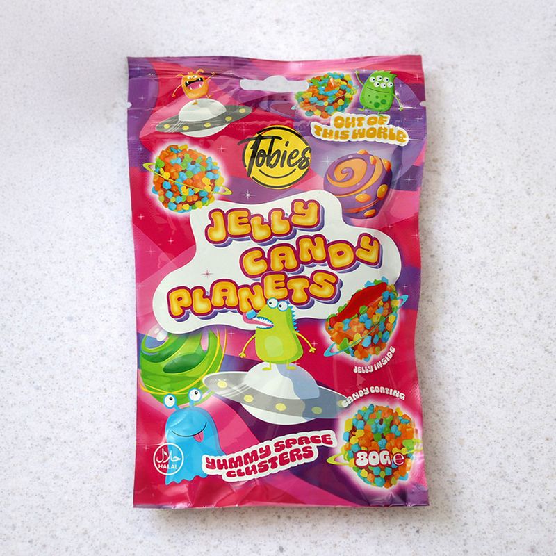 Želejkonfektes Tobies Jelly Planets, 80 g