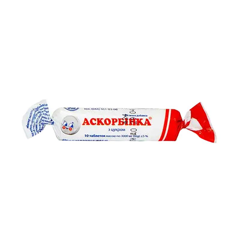 Konfektes Askorbinka, 10 gab., 25 mg