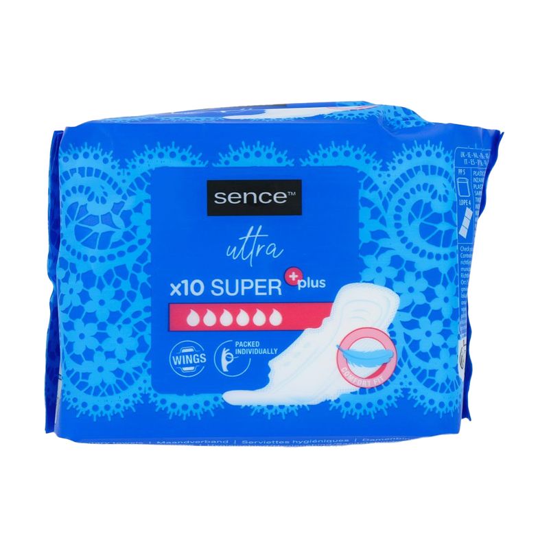 Higiēniskās paketes Sence Ultra Super Plus, 10 gab.