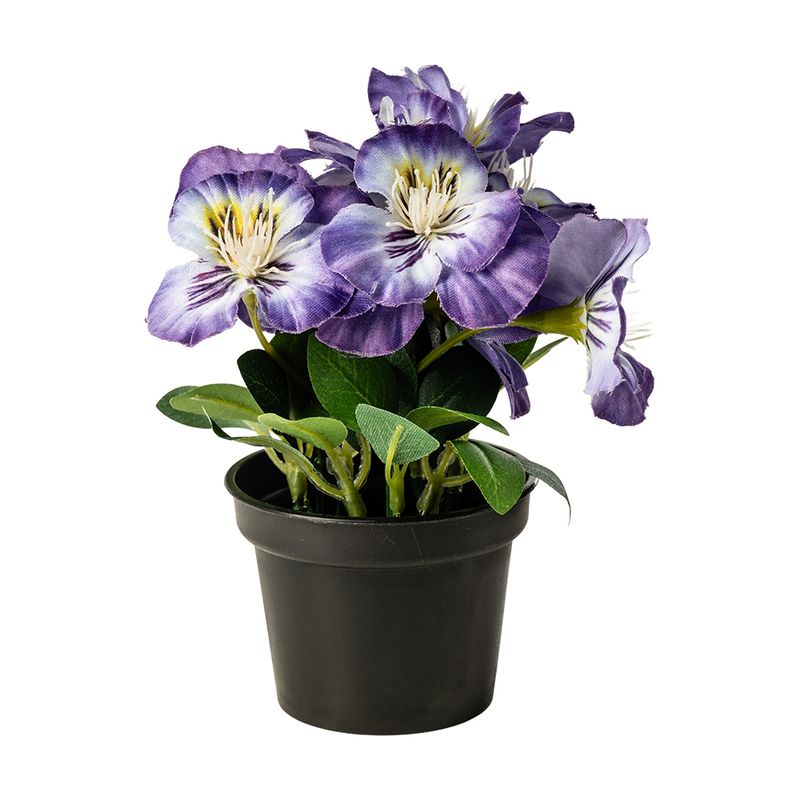 Mākslīgais zieds puķu podā, Atraitnīte, 15 cm