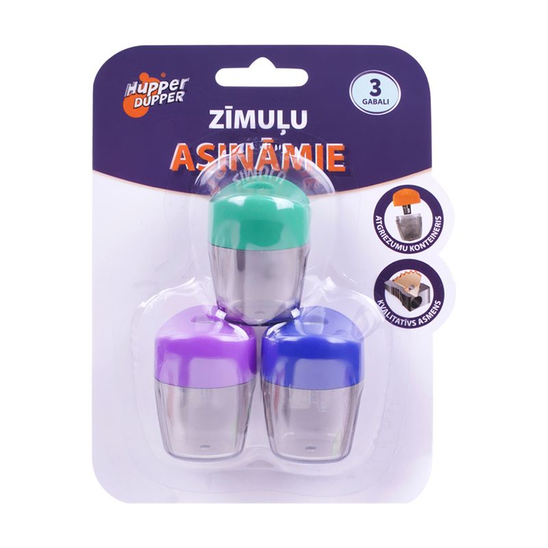 Zīmuļu asināmo komplekts, 3 gab.