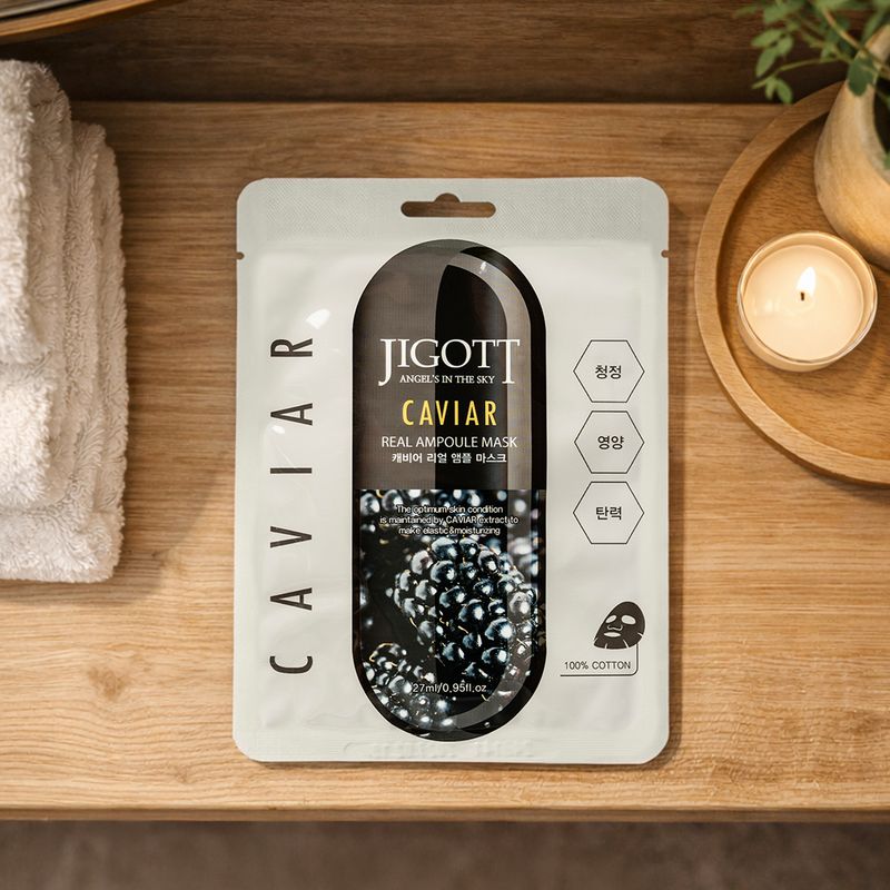 Sejas maska JIGOTT auduma 27ml sort