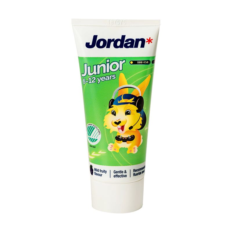 Bērnu zobu pasta Jordan 6-12 gadi, 50 ml