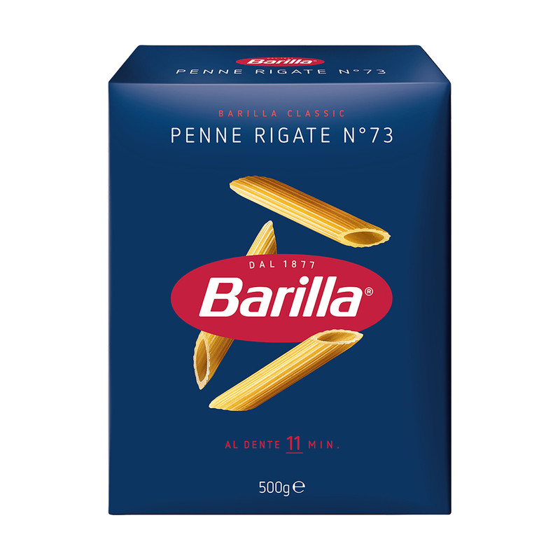 Makaroni Barilla Penne Rigate, Nr.73, 500 g