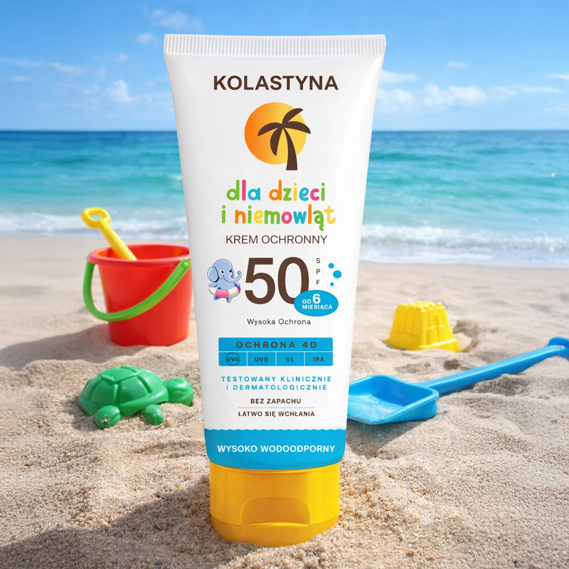 Aizsārgkrēms bērniem Kolastyna, SPF 50, 75 ml