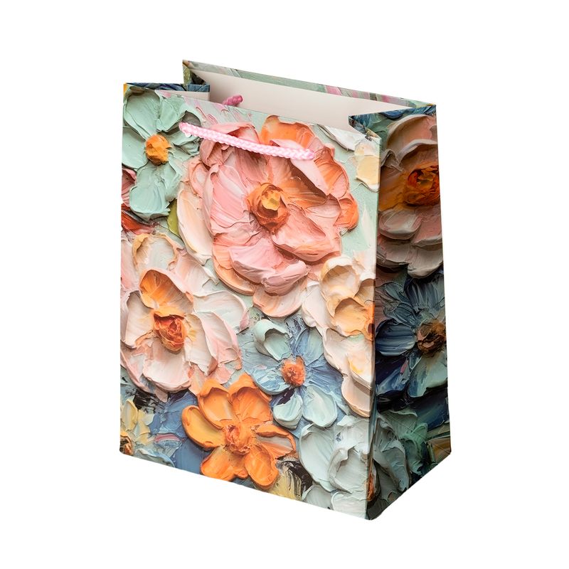 Dāvanu maisiņš Puķes,18x23x10cm