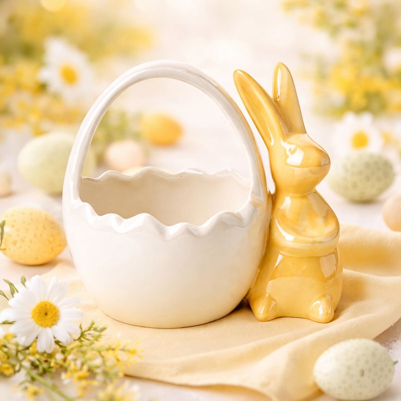 Konfekšu trauks, Lieldienu zaķis, 14x13x9 cm