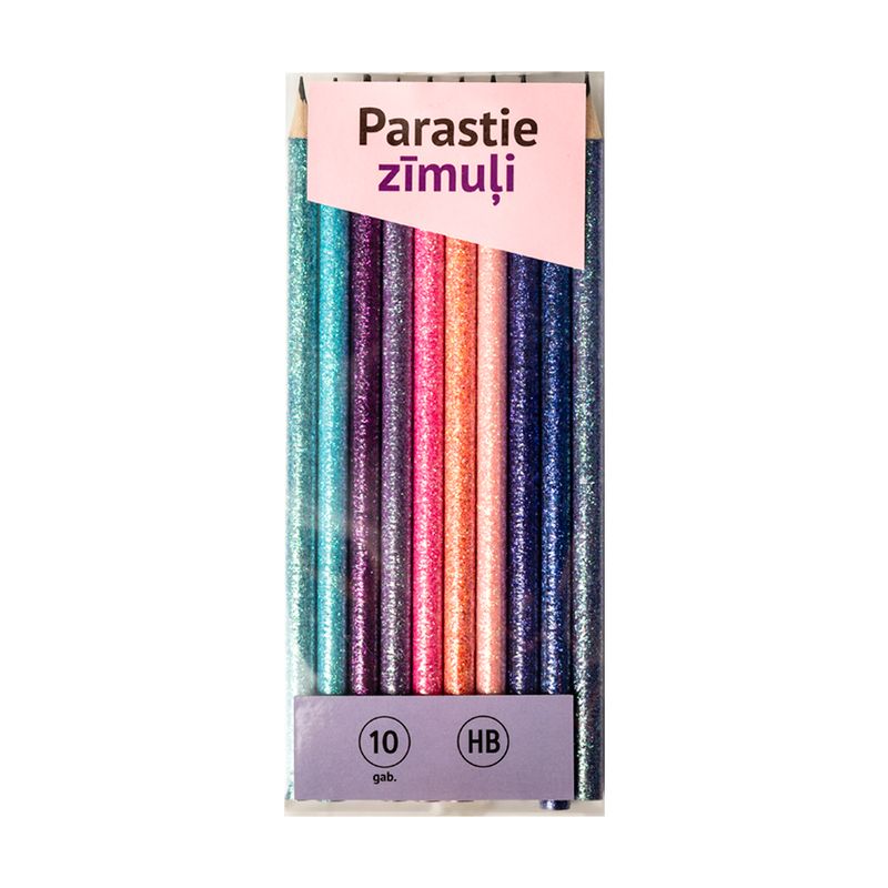 Parastie zīmuļi, 10 gab.