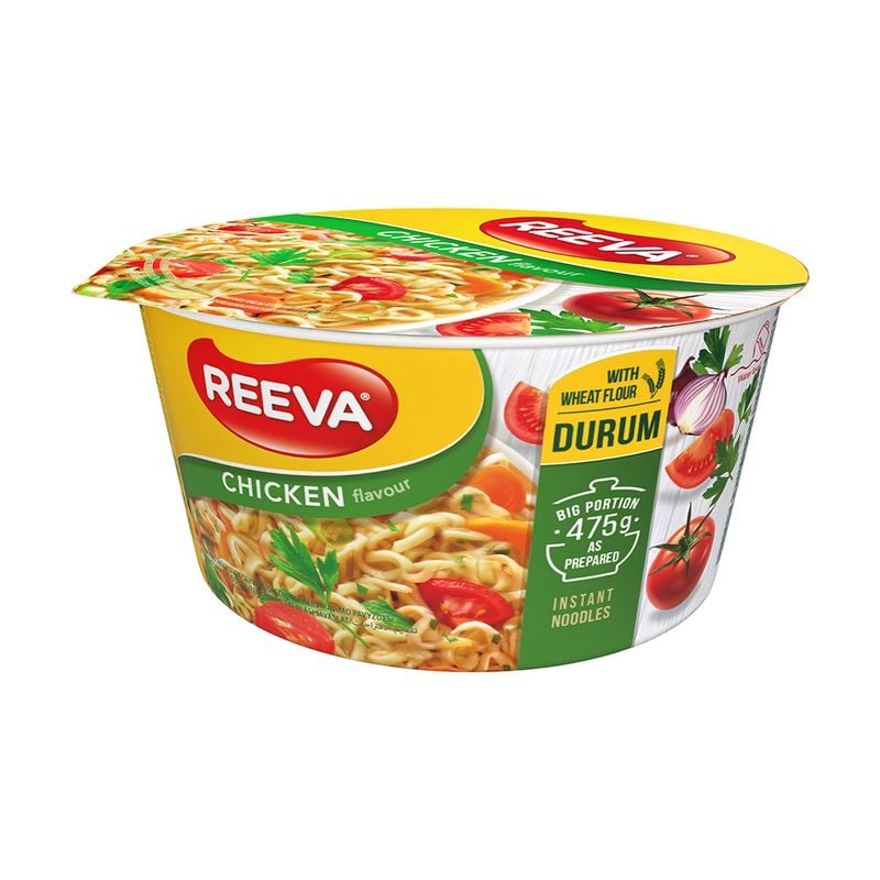 Ātri pagatavojamas nūdeles REEVA, 75 g, dažādas garšas
