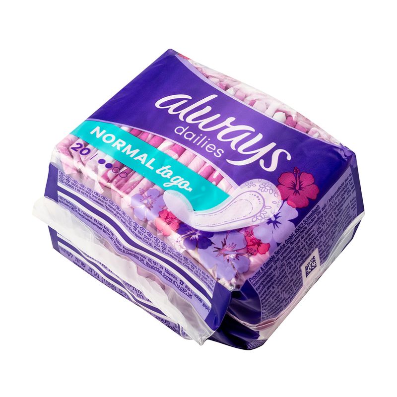 Ikdienas ielikniši Always, Dailies to Go,20 gab.