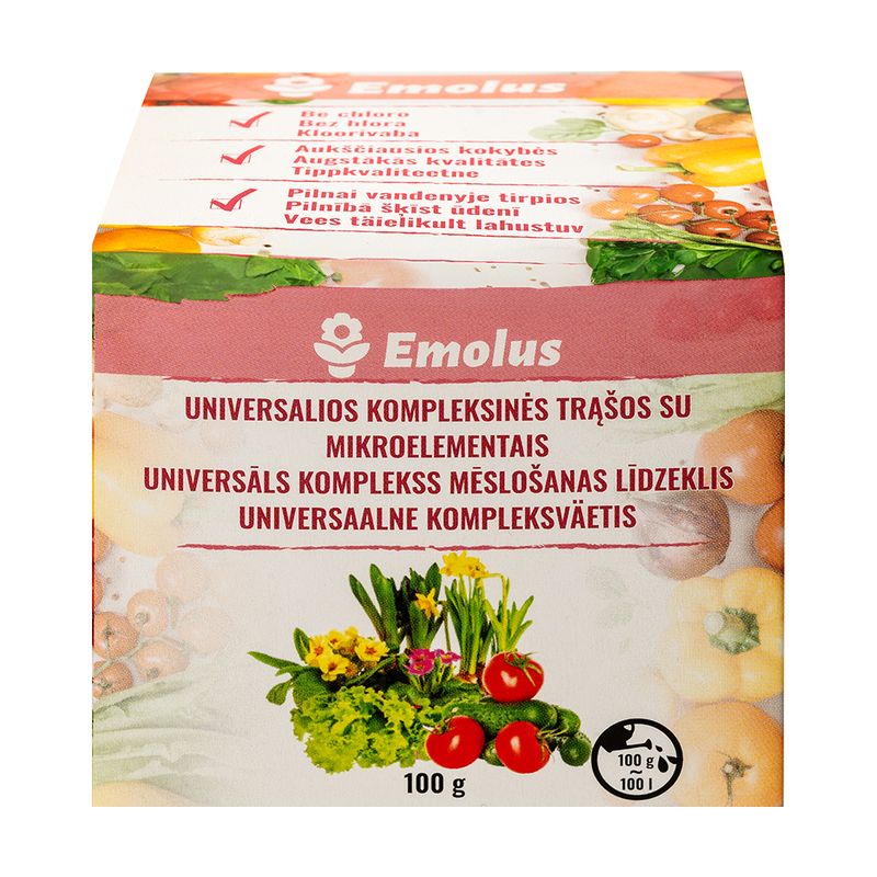 Universālais mēslojums ar mikroelementiem, 100 g