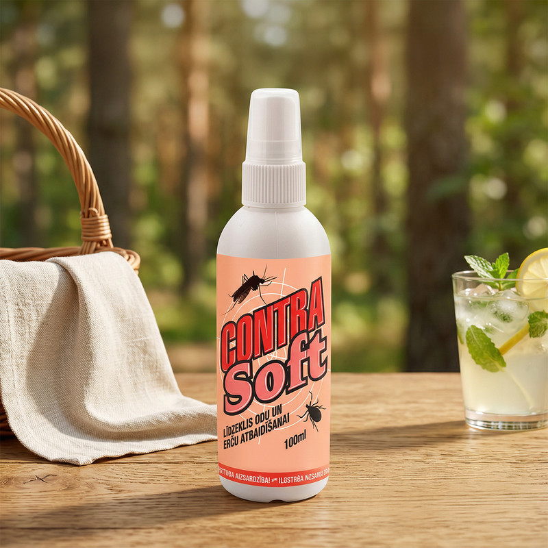 Līdzeklis odu un ērču atbaidīšanai CONTRA Soft, 100 ml