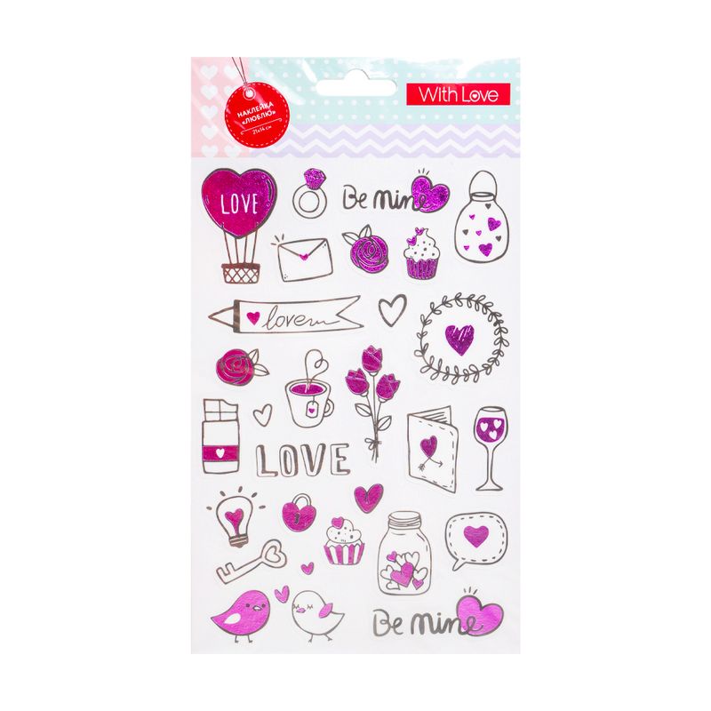 Uzlīmju komplekts Mīlu, dažādi veidi