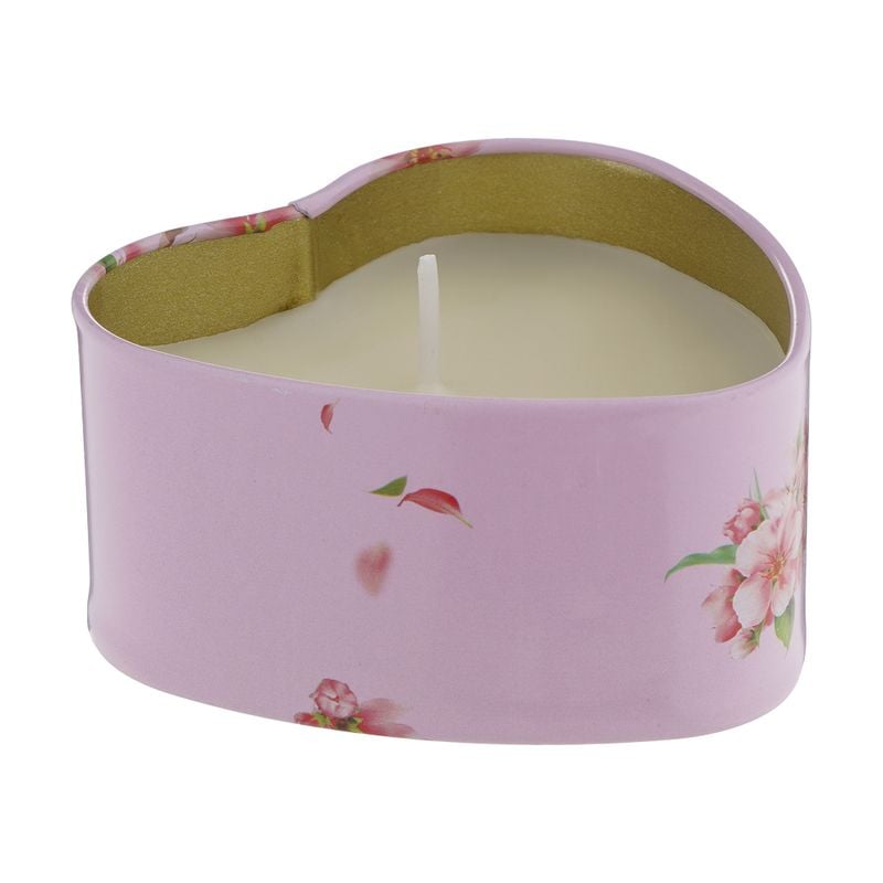 Svece trauciņā Sirds, 7x7x3.5 cm