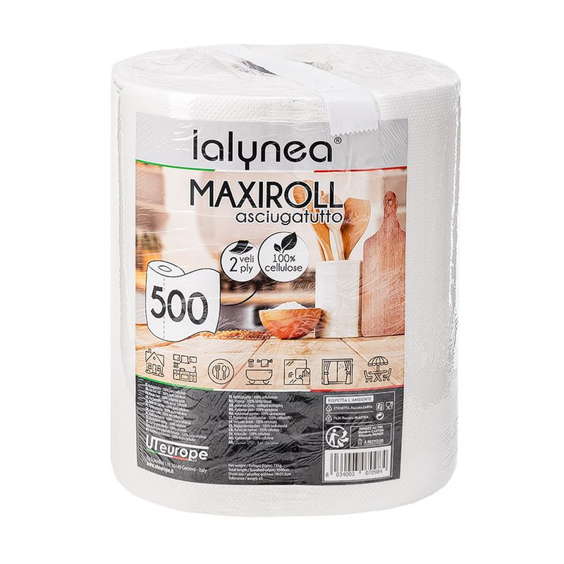 Papīra dvielis Lalynea, 500 loksnes, 2 slāņi