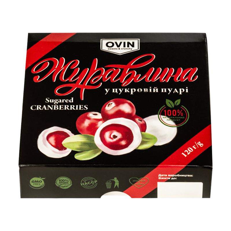 Dzērvenes pūdercukurā ar kanēli Adugs, 70 g   