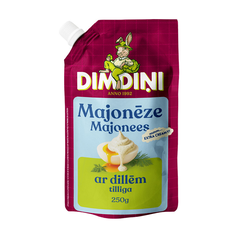 Majonēze Dimdiņi, 250 g, dažādas garšas
