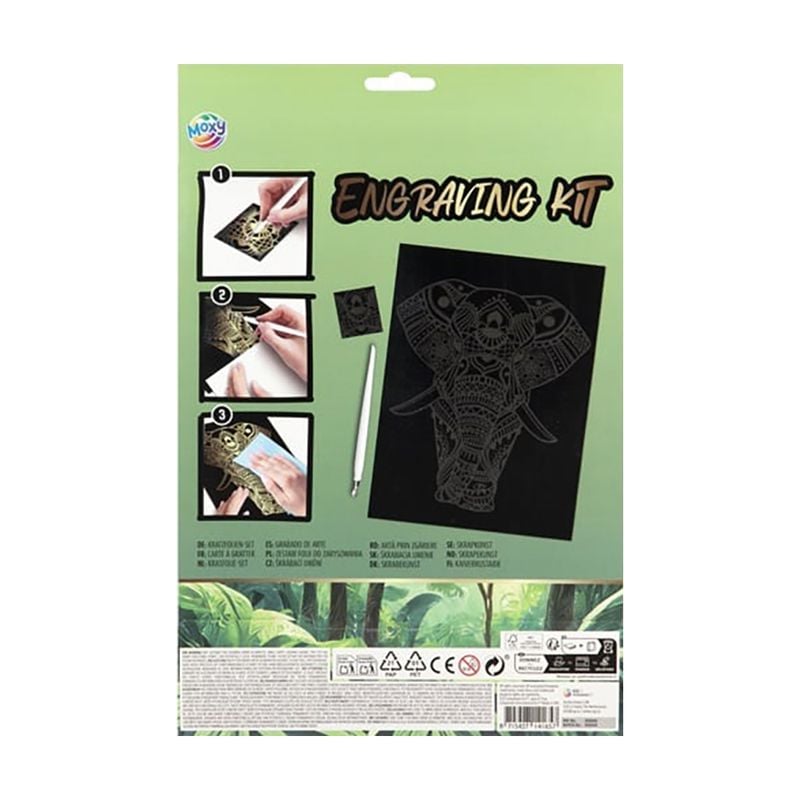 Skrāpējamā papīra mākslas komplekts