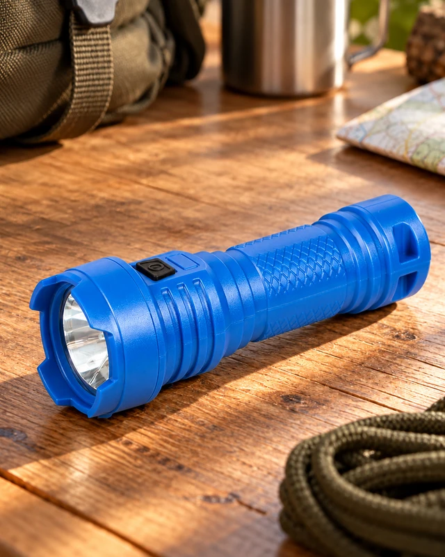 Uzlādējams LED lukturis ar USB kabeli