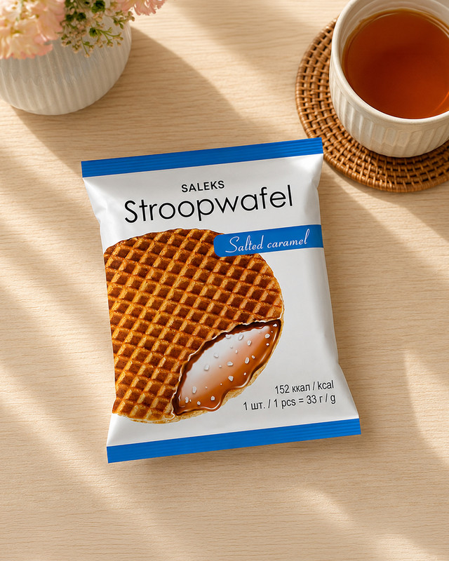 Vafeles Stroopwafel, 33 g, dažādi veidi