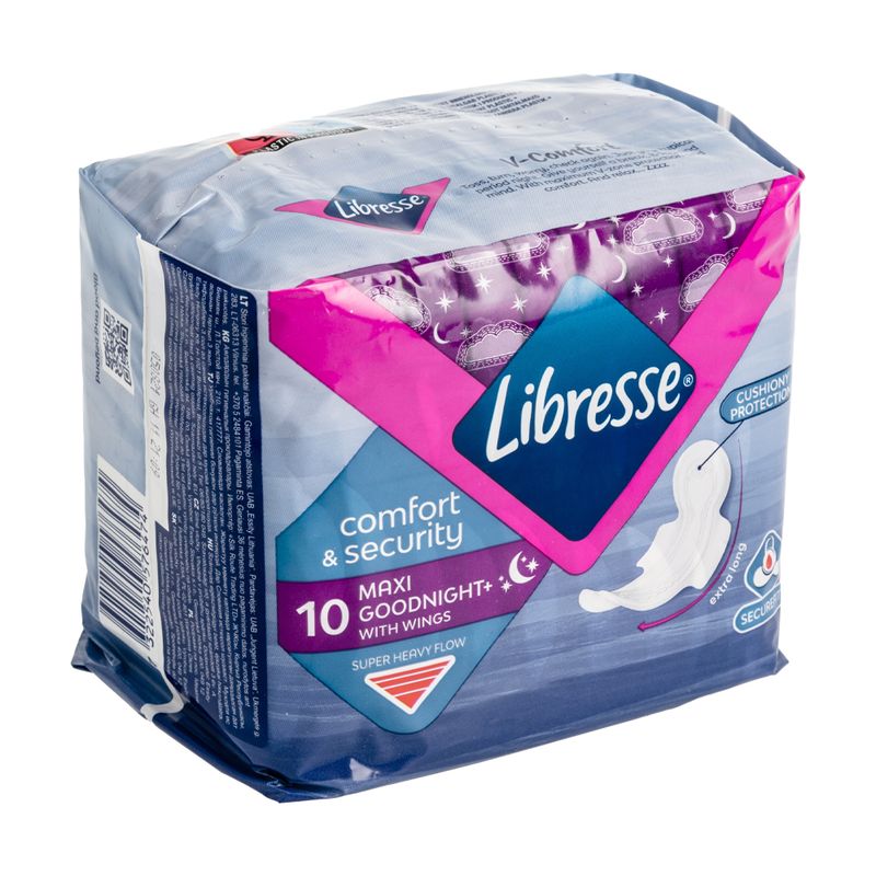 Higiēnas paketes Libresse Goodnight Maxi, 10 gab.