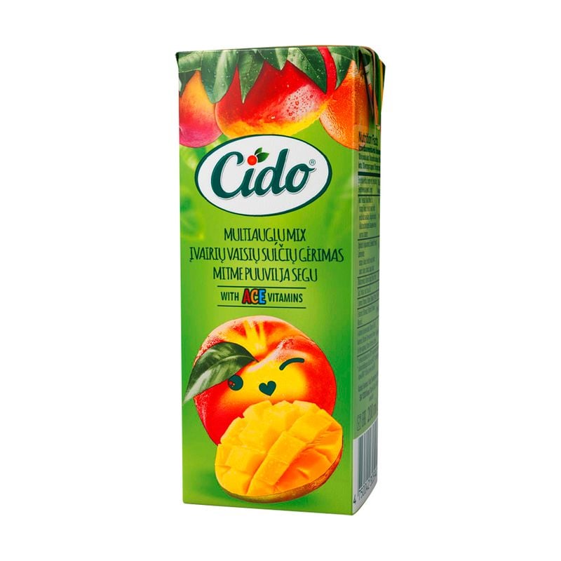 CIDO Multiaugļu nektārs, 0,2 l