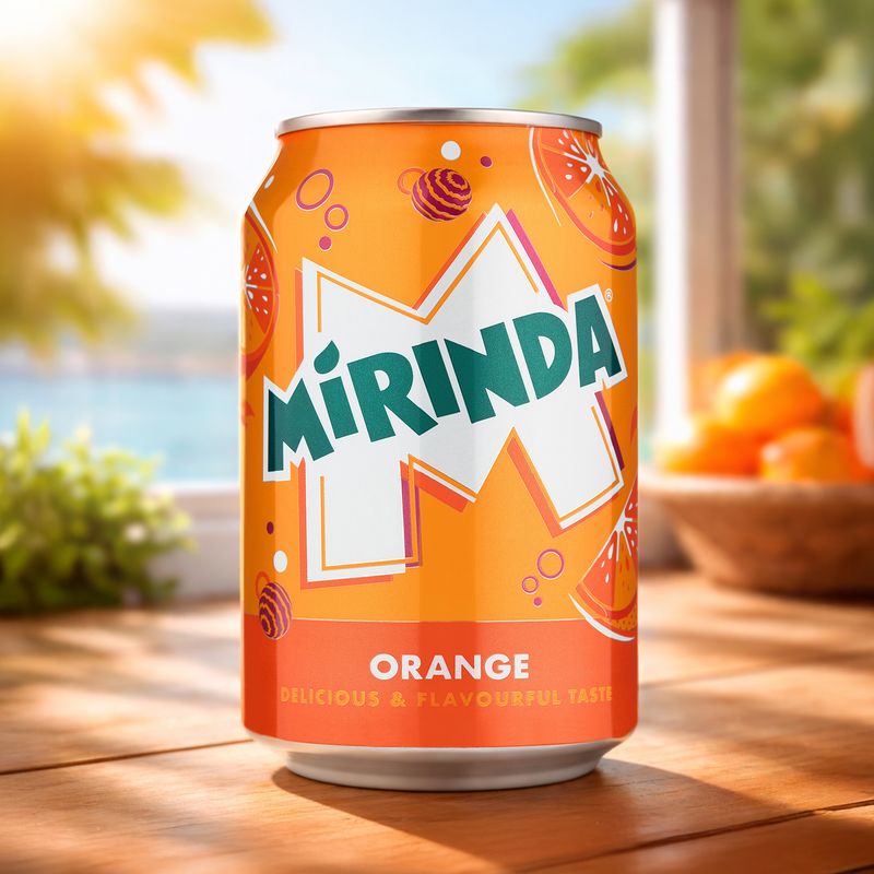 Gāzēts dzēriens MIRINDA 330ml bundža D