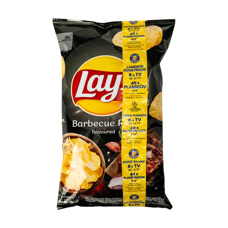 Čipsi Lay`s ar BBQ gaļas garšu, 130 g